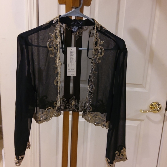 JKARA Tops - JKARA black sheer top/blouse